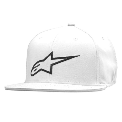 Alpinestars - Alpinestars Ageless Flatbill Hat - 1035810152010SM - White/Black - Sm-Md