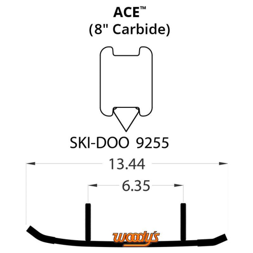 Woodys - Woodys Ace Runners with 8in. Carbide - AS8-9255