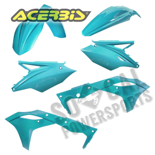 Acerbis - Acerbis Plastic Kit - Teal - 2685810213