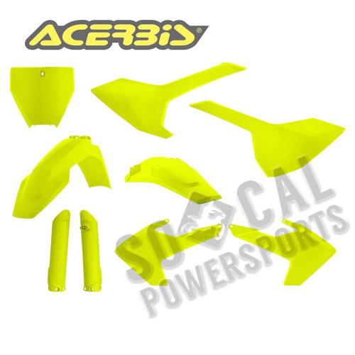 Acerbis - Acerbis Full Plastic Kit - Fluorescent Yellow - 2462604310