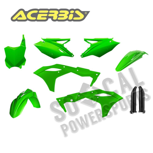 Acerbis - Acerbis Full Plastic Kit - Flo Green - 2630630235