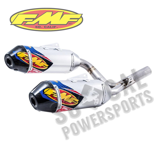 FMF Racing - FMF Racing Factory 4.1 RCT Dual Slip-Ons - Titanium Muffler - Carbon Fiber End Cap - 041549