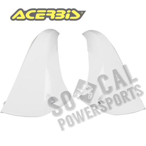 Acerbis - Acerbis Radiator Shrouds - Upper - White - 2171770002