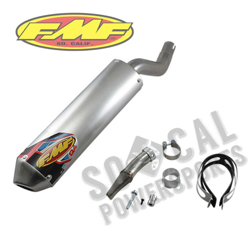 FMF Racing - FMF Racing Q4 Spark Arrestor Slip-On - Aluminum Muffler - Stainless Midpipe - 043211