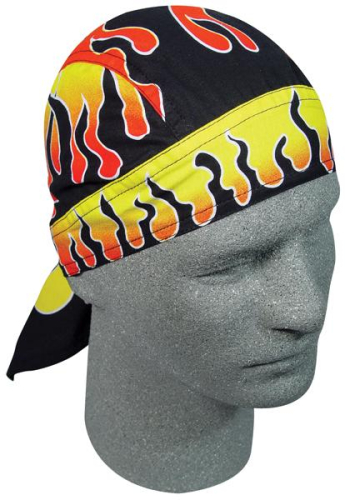 Zan Headgear - Zan Headgear Flydanna Headwrap - Z413 - Reverse Flames - OSFM