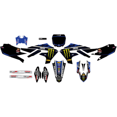 DCOR - DCOR 2020 Star Racing Yamaha Complete Graphics Kit - Black - 20-50-400