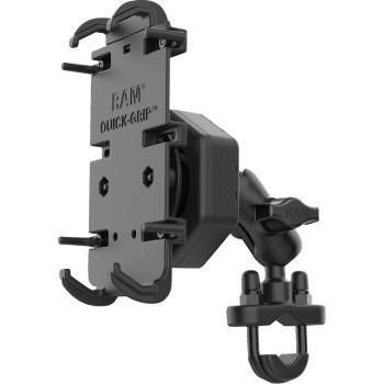 RAM Mounts - RAM Mounts Quick Grip Phone Mount with U-Bolt Base - RAM-B-149Z-A-PD4-462