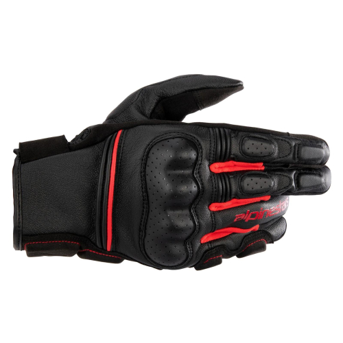 Alpinestars - Alpinestars Phenom Leather Gloves - 3501723-1303-3X - Black/Bright Red - 3XL