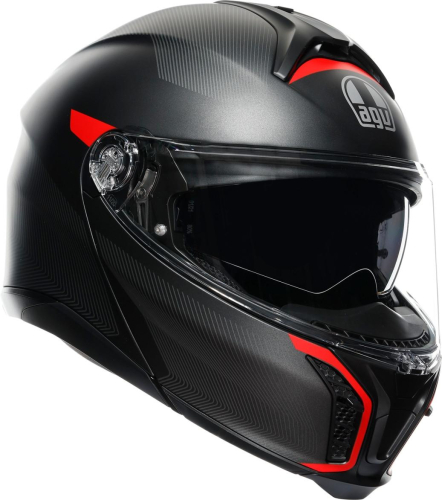 AGV - AGV Tour Frequency Helmet - 211251F2OY00516 - Matte Gunmetal/Red - 2XL