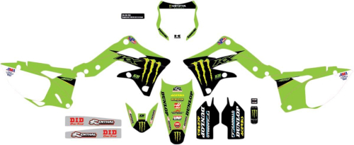 DCOR - DCOR 2021 Monster Energy Complete Graphic Kit - White - 20-20-701