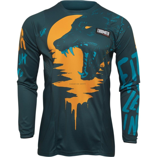 Thor - Thor Pulse Counting Sheep Youth Jersey - 2912-2083 - Teal/Tangerine - Small