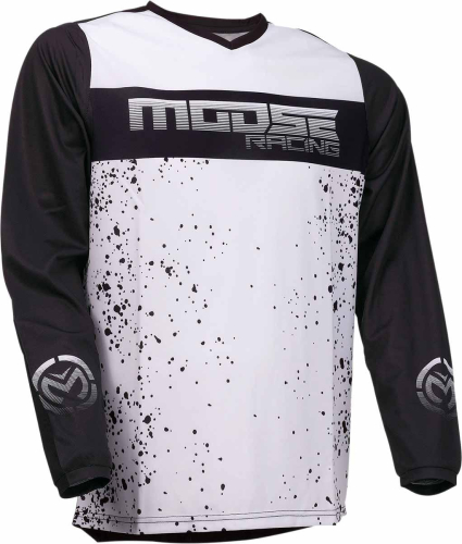 Moose Racing - Moose Racing Qualifier Jersey - 2910-6616 - Black/White - X-Large