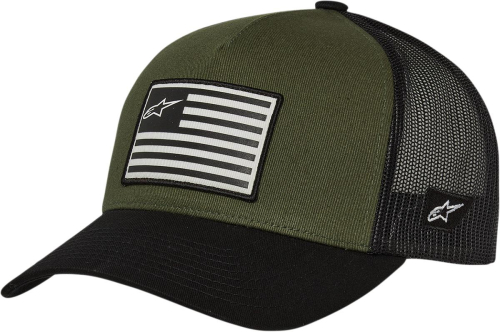 Alpinestars - Alpinestars Flag Snapback Hat - 1211810136910OS - Military Black - OSFM