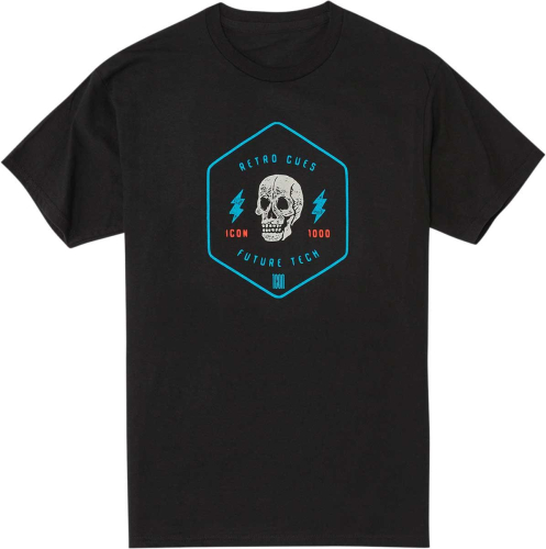 Icon - Icon One Thousand Retroskull T-Shirt - 3030-20545 - Black - 3XL