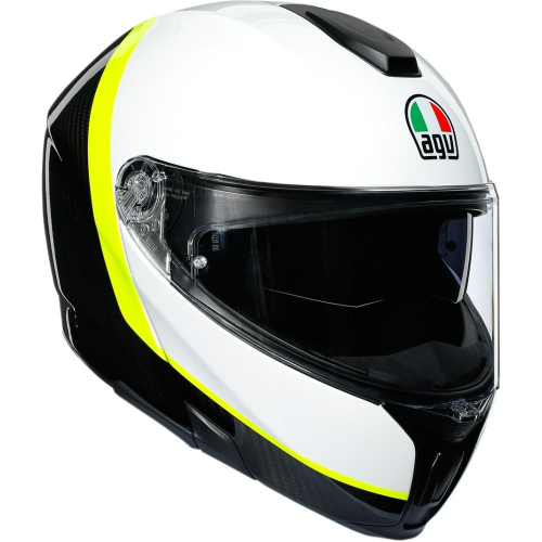 AGV - AGV Sport Modular Ray Helmet - 211201O2IY00815 - Carbon/White/Yellow - X-Large