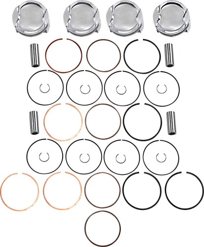 J.E. Pistons - J.E. Pistons FSR Piston - 2.00mm Oversize to 83.00mm, 8.7:1 Compression - 300268