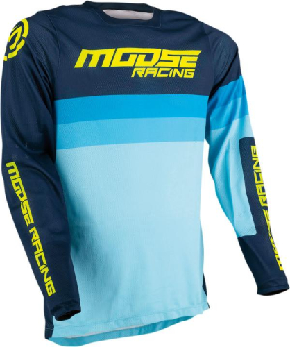 Moose Racing - Moose Racing Sahara Jersey - 2910-6324 - Navy/Blue/Hi-Vis - X-Large