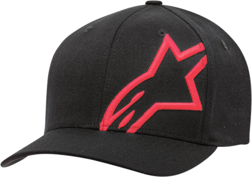 Alpinestars - Alpinestars Corp Shift 2 Curved Brim Hat - 1032810081030LX - Black/Red - Lg-XL