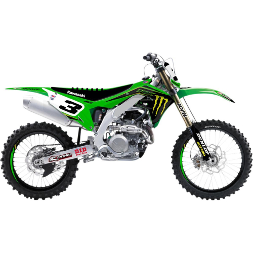 DCOR - DCOR 2020 Monster Energy Kawasaki Complete Graphics Kit - White - 20-20-800