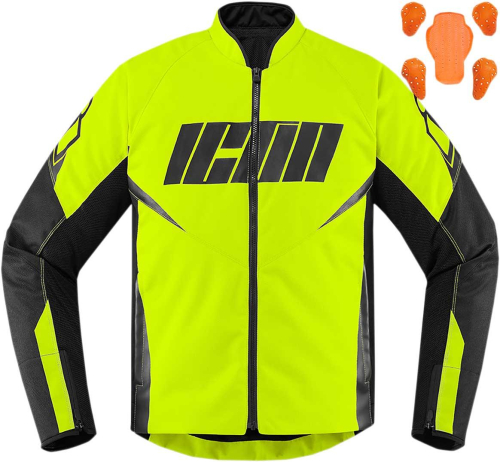 Icon - Icon Hooligan Jacket - 2820-5299 - Hi-Viz - X-Large