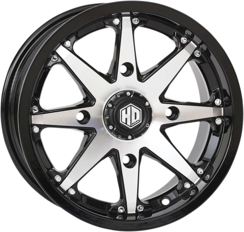 STI - STI HD10 Alloy Front/Rear Wheel - 14x7 - 5+2 Offset - 4/137 - Machined with Gloss Black - 14HD1007