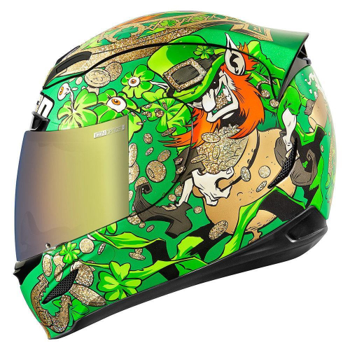 Icon - Icon Airmada Lepricon Helmet - 842.0101-10726 - Green - X-Small