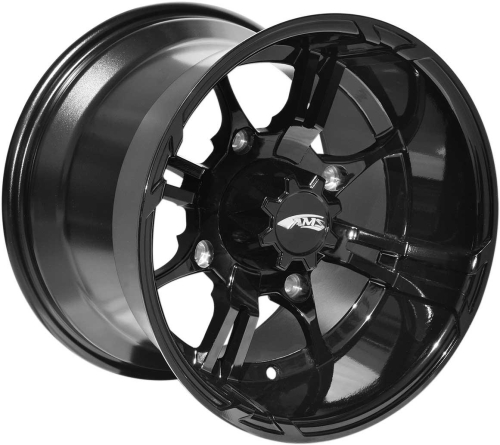 AMS - AMS Roll N 108 Cast Aluminum Wheel - 15x8 - 4.5+3.5 Offset - 4/156 - Matte Black - 5802-032BS