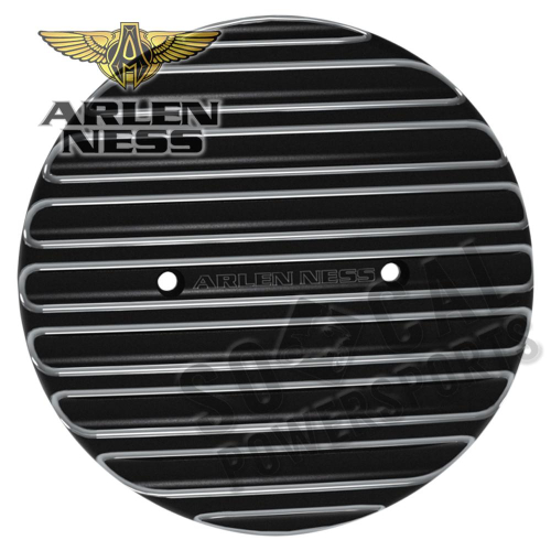 Arlen Ness - Arlen Ness Finned Derby Cover - Black - I-1176