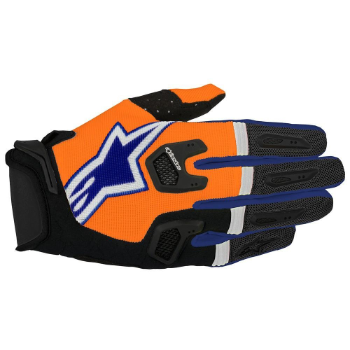 Alpinestars - Alpinestars Racefend Gloves (2017) - 3563517473LG - Orange/Fluo/Dark Blue/White - Large