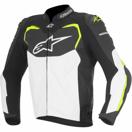 Alpinestars - Alpinestars GP Pro Leather Jacket - 310501612552 - Black/White/Yellow Fluorescent - 42