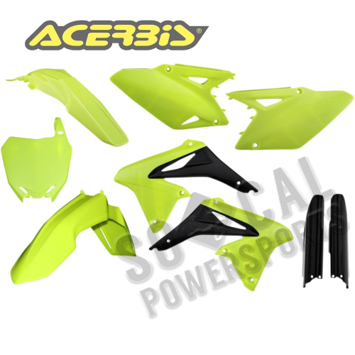 Acerbis - Acerbis Full Plastic Kit - Flo-Yellow - 2198034310