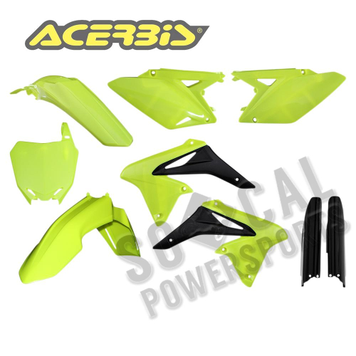 Acerbis - Acerbis Full Plastic Kit - Flo-Yellow - 2198044310