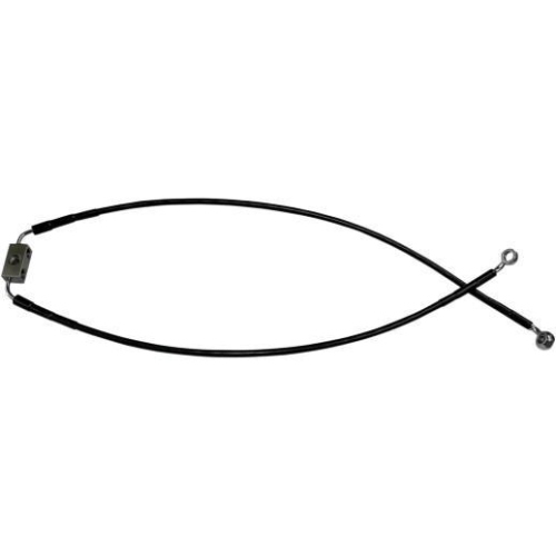 Drag Specialties - Drag Specialties Black Vinyl Coated Extended Length ABS Stainless Steel Front Brake Line Kit - (+10) - 612135-10BLK