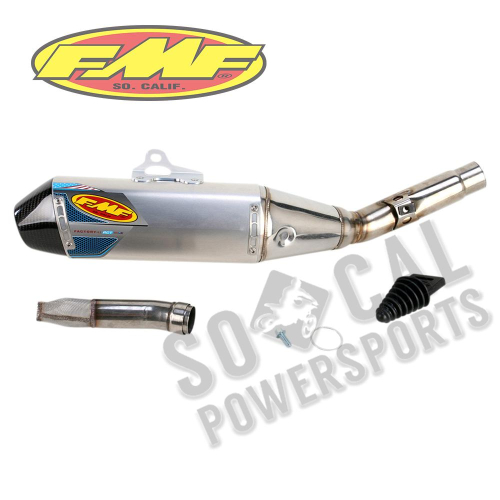 FMF Racing - FMF Racing Factory 4.1 RCT Slip-On - Aluminum Muffler - Stainless Midpipe - Carbon Endcap - 041473