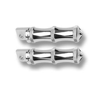 Accutronix - Accutronix Chrome Footpegs - Gothic - Male Mount - 4-1/2in. - RP111-GC