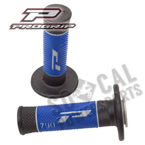 Pro Grip - Pro Grip 790 Tri-Color Grips - Gray/Blue - 790GYBKBL