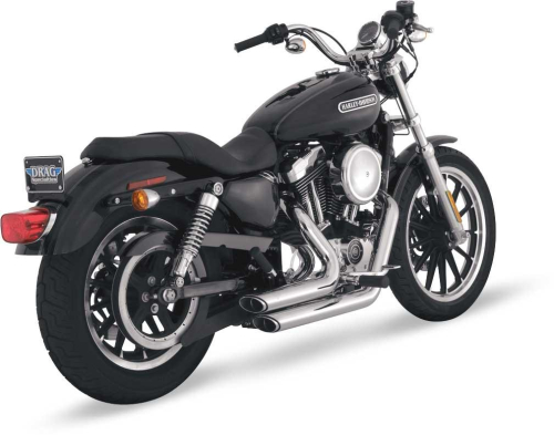 Vance & Hines - Vance & Hines Shortshots Staggered Exhaust System - Chrome - 17219