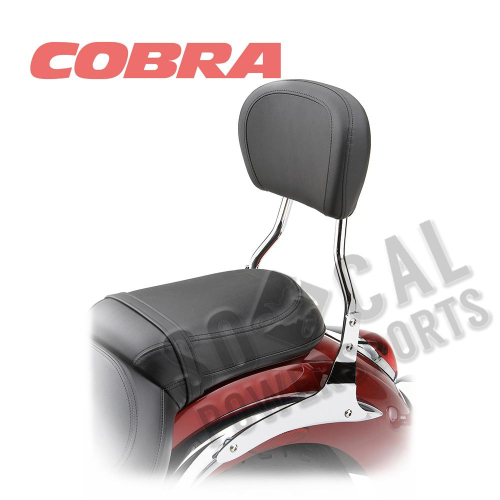 Cobra - Cobra Short Round Sissy Bar - Chrome - 02-8840