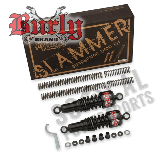 Burly Brand - Burly Brand Slammer Suspension Drop Kit - Chrome - B28-1003