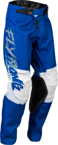 Fly Racing - Fly Racing Kinetic Khaos Youth Pants - 376-43322 - Light Gray/Blue/White - 22