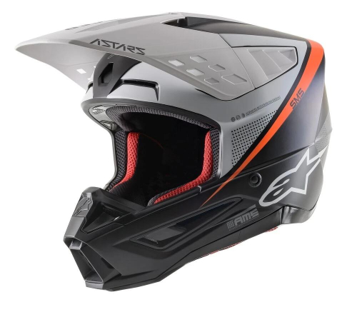 Alpinestars - Alpinestars SM5 Rayon Helmet - 83041211242-L - Black/White/Orange Flourescent Matte - Large