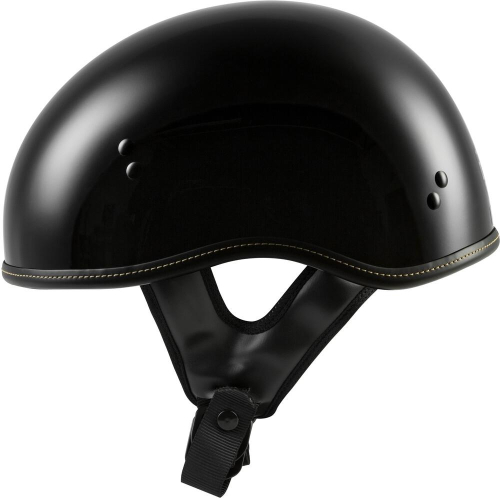 Highway 21 - Highway 21 .357 Solid Half Helmet - 77-1100S - Black - Small