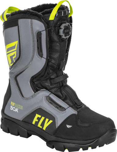 Fly Racing - Fly Racing Marker BOA Boots - 361-96714 - Black/Gray/Hi-Vis - 14