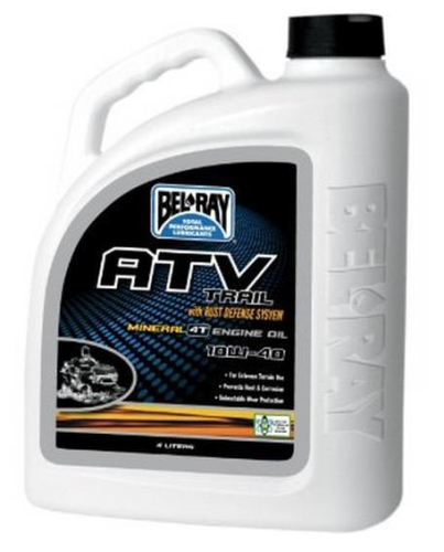 Bel-Ray - Bel-Ray ATV Trail Mineral 4T Engine Oil - 10W40 - 4L. - 99050-B4LW