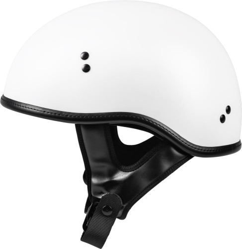 Highway 21 - Highway 21 .357 Solid Half Helmets - 77-1102S - Matte White - Small