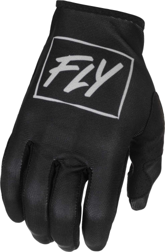 Fly Racing - Fly Racing Lite Gloves - 375-710S - Black/Gray - Small