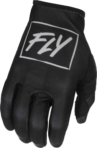 Fly Racing - Fly Racing Lite Youth Gloves - 375-710YL - Black/Gray - Large