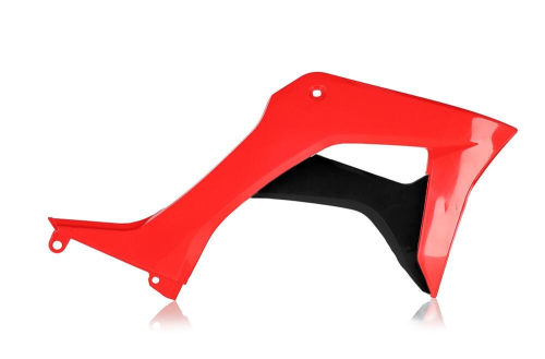 Acerbis - Acerbis Radiator Scoops - Red/Black - 2872661018