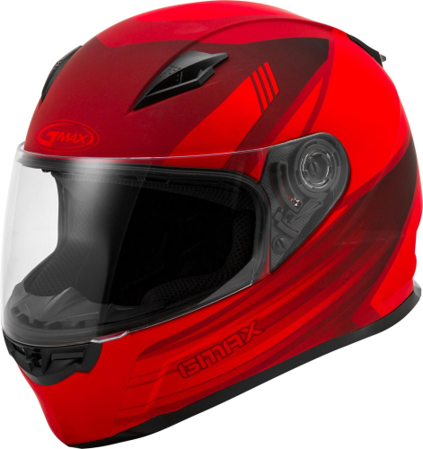 G-Max - G-Max FF-49 Deflect Helmet - G1494036 - Matte Red/Black - Large