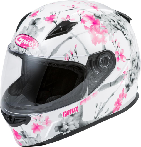 G-Max - G-Max FF-49 Blossom Women Helmet - F1496854 - White/Pink/Gray - Small